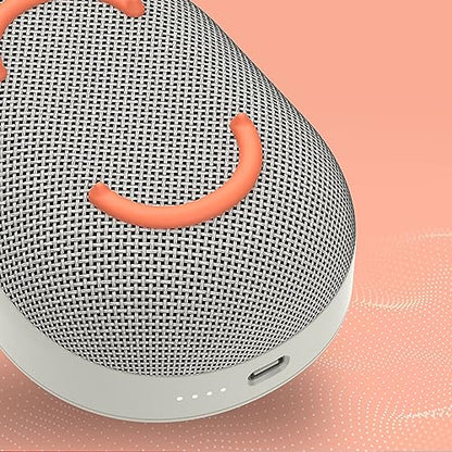 Skullcandy Kilo Wireless Bluetooth Speaker - IPX7 Waterproof Mini Bluetooth Speaker with 24 Hour Battery, Downward Firing Passive Radiator, and True Wireless Pairing - Perfect for Outdoor (Bone) - color: Old Bone