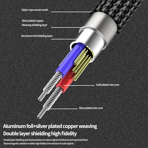 Aux to USB C Lightning Adapter for iPhone 17 16 15 14 13 Pro Max (1M) Headphone Cable Jack 3.5mm Audio Car Dongle Auxillary Headset Music for iPod for Ipad for Apple Compatible with Samsung S24 S23