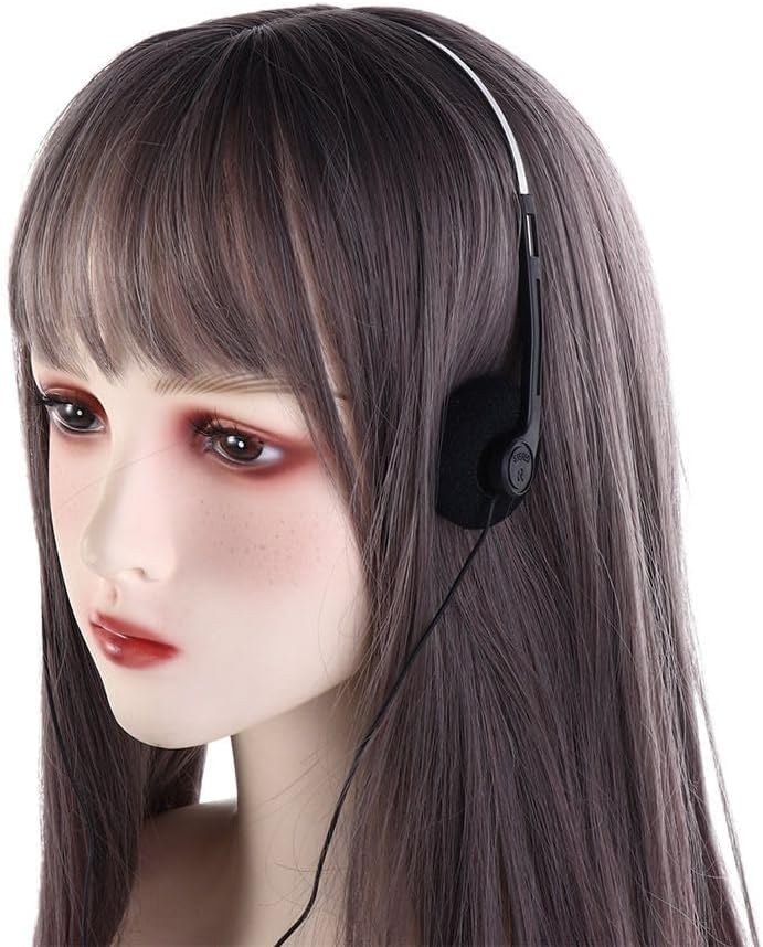 JJLFresheners Black Retro On Ear Headphones, Wired Stereo Headphones, Headphone, Lightweight Portable Headphone with Adjustable Headband,Over,Open-Ear,and Earbuds