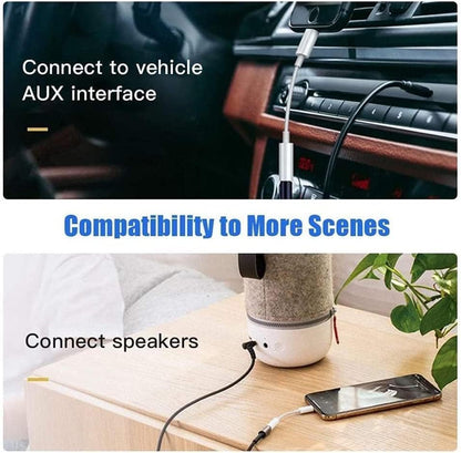 Headphone Adapters, 2 Pack 3.5mm Audio Aux Adapter Dongle | Compatible with iPhone 14 13 12 11 Pro XR XS Max X 8 7 6s Plus, Headphone/Earphone Jack