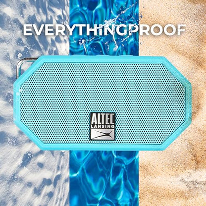 Altec Lansing Mini H2O - Waterproof Bluetooth Speaker, IP67 Certified & Floats in Water, Compact & Portable Speaker for Hiking, Camping, Pool, and Beach,Aqua - color: Aqua