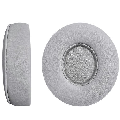 Replacement Ear Pads for Solo 3 Headphones Over-Ear Headphones, Earpads with Soft Protein Leather, Noise Isolation Memory Foam（solo3-Grey） - color: solo3-Grey