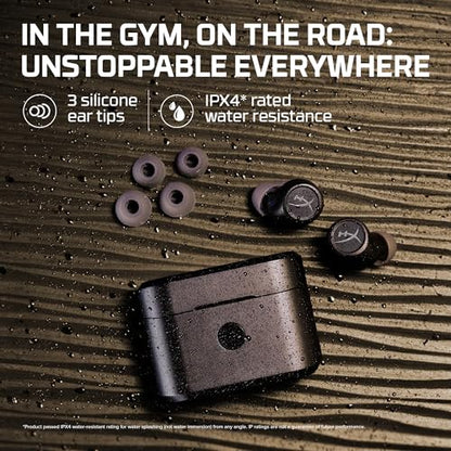 HyperX Cirro Buds Pro – True Wireless Earbuds, Active Noise Cancellation, ANC, Ambient Sound Mode, Low Latency, Bluetooth 5.2, IPX4, Fast Charge, PC, Nintendo Switch, Mobile - Black - color: Black