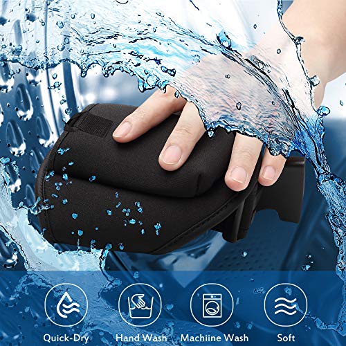 Weewooday 1 Pack Mic Belt Holder for Fitness,Black | Adjustable Microphone Carrier Pouch Securely Waistband Bag Case Protects for Fitness Instructor Theatre Speaker and More