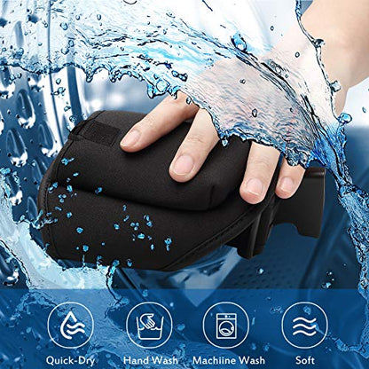 Weewooday 1 Pack Mic Belt Holder for Fitness,Black | Adjustable Microphone Carrier Pouch Securely Waistband Bag Case Protects for Fitness Instructor Theatre Speaker and More