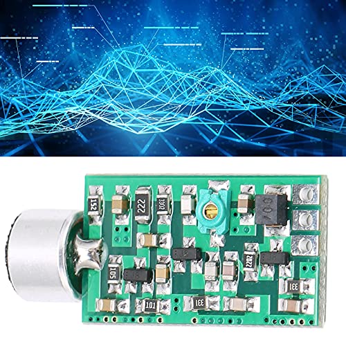 FM Transmitter Wireless Microphone Module, Mini Audio Transmitter for Car Bluetooth Receiver, Wireless Audio Emission Core Board 0.7-9V Compatible with Smartphone