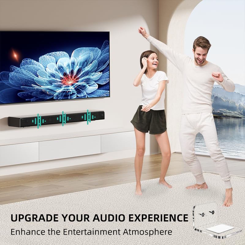Universal Soundbar Acrylic Mount Bracket,Wall Shelf Mounting Holder Compatible with Samsung,JBL,Sony,LG,Bose,Roku,Polk Audio,Vizio,Onn&More,Hold up to 33 Lbs,Speaker Wall Mount Under TV - color: Acrylic