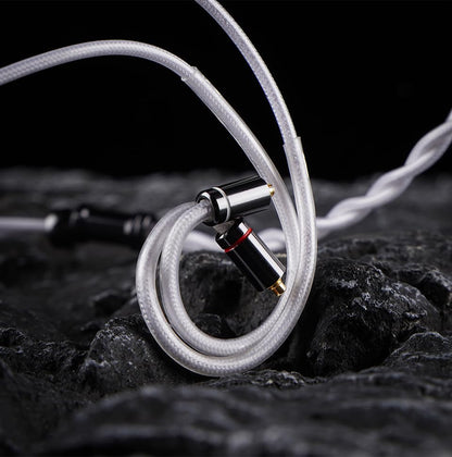 NICEHCK SnowWings 3.5mm Single-Ended MMCX 7N OCC Gold Plated IEM Cable | MMCX connector terminal fits all mainstream MMCX interface in-ear monitors