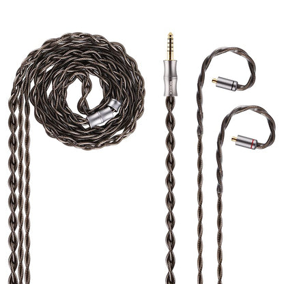 NICEHCK DuskSky 6N IEM Cable,4.4mm PentaconnEar Plug, for Audiophile IEMs | Premium 6N pure silver & 7N SPC conductors with conductive fiber, stable low-loss audio transmission for clear sound details. - size: DuskSky-4.4mm PentaconnEar