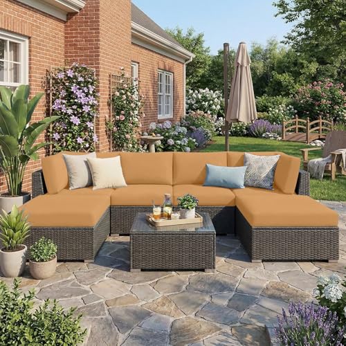 Waterproof Outdoor Cushion Covers, Stretch Patio Slipcovers | UV Resistant Coating, Stretch Fabric, Waterproof Protection, Replacement Covers, Fits Patio Furniture Cushions (4 Pieces) - color: Camel, size: 4PCS