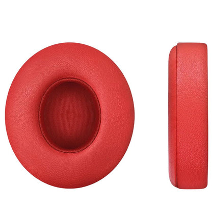 Replacement Ear Pads for Solo 3 Headphones Over-Ear Headphones, Earpads with Soft Protein Leather, Noise Isolation Memory Foam（solo3-Red） - color: solo3-Red
