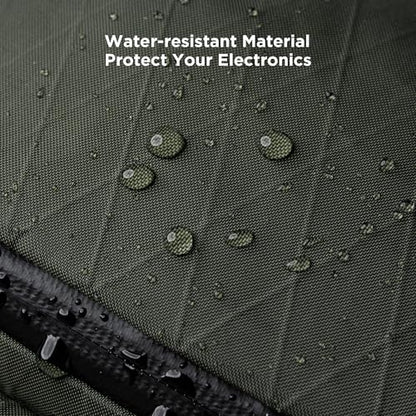 ALPAKA Elements Tech Case Tech 파우치 2.1L 케이블 백 그린 X-Pac VX21 | 내후성 원단, YKK 아쿠아가드 지퍼, 탈착식 어깨끈, 전자 제품 및 액세서리, 일상 업무 여행에 이상적 - color: Green-2.1L-X-Pac VX21