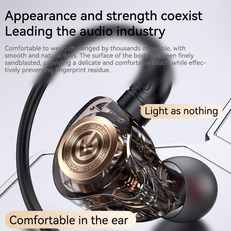 3.5mm Volume Control in Ear Headphones–Professional Noise Isolating Ear Buds-Clear Sound,Compatible with Mobile phones/MP3/laptops/tablets and Most 3.5mm Jack Devices - color: Black, size: 1 Pack-3.5mm