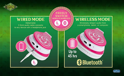 Wicked Glinda Bluetooth Headphones for Kids, Wireless Headphones for School, Home or Travel - color: Wicked Glinda