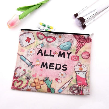 Small Nurse Medical Supply Pouch Bag Emergency Medicine Physician Bag Gifts Pharmacist Doctor Graduates Accessories Family Patient Medication Organizer Nursing School Makeup Bags Survival Med Pouch - color: Small Nurse Medical Supply Pouch Bag