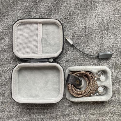 PU Leather Storage Box, Suitable for in Ear Earphones, Wired Earphones, Waterproof, Portable, Pressure Resistant Box, Earphone Storage Bag