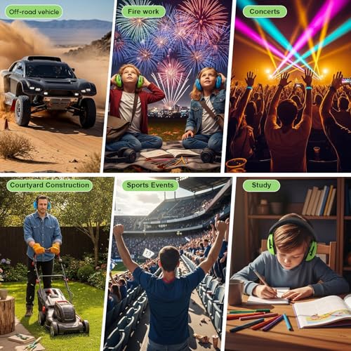 12 Pcs Kids Ear Protection Noise Cancelling Headphones Ear Muffs Bulk 27db Adult Noise Reduction Hearing Earmuff(Universal Fit (kids & Adults),Fresh Style) - size: Universal Fit (kids & Adults), style: Fresh Style