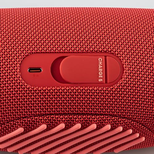 JBL Charge 5 Wireless Bluetooth Speaker (Red) | Rugged IP67 Waterproof Outdoor Audio with Deep Bass & 20H Playtime | Includes Protective Travel Case for Beach, Hiking, Camping, and More - color: Red