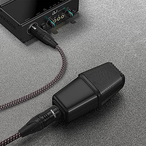 100ft XLR Cables Braided 2 Pack | Premium Anti-Tangling Balanced 3 Pin XLR Male to Female Patch Cords for Microphone Mic DJ Recroding - size: 2-Pack 100Ft