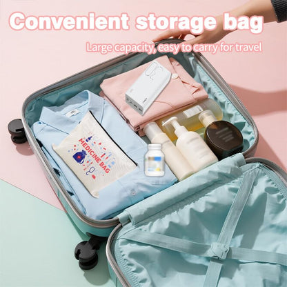 Small Medicine Makeup Bag Pouch Patient Travel Medication Bags Doctor Nurse Day Gift Ideas Bag Physician Practitioner Pharmacy Gifts for Women Bags Hospital Pharmacist Gifts Pouch Nurse Drug Organizer - color: Small Medicine Makeup Bag Pouch