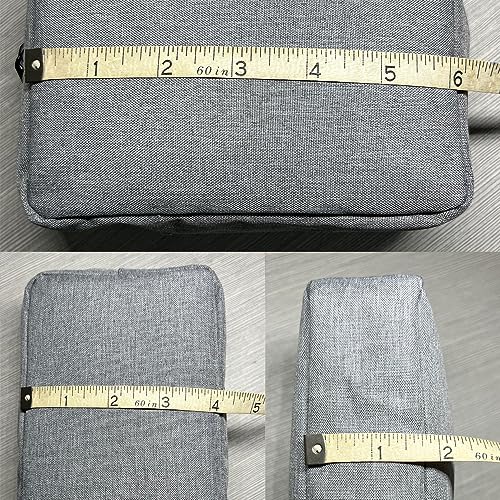 Universal Electronics/Accessories Soft Carrying Case Bag, Durable & Light-weight,Suitable for Out-going, Business, Travel and Cosmetics Kit (Small-Gray) - color: Small-Gray