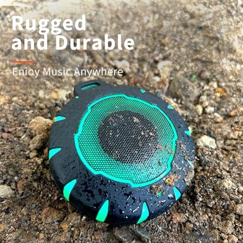 HEYSONG Bluetooth Shower Speaker + Waterproof Phone Pouch – Rugged & Ready for Any Wet Adventure - color: Black Speaker+Phone Pouch