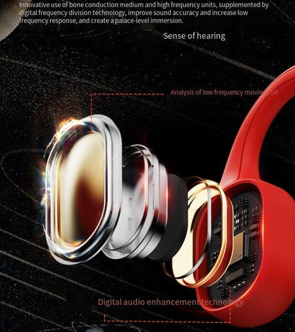 Bone Conduction Headphones IPX8 Waterproof Swimming LCD Screen Built in 32G Memory Bluetooth 5.4 Earphones Open Ear Earbuds for Diving, Cycling, Driving,HIFI Stereo Sound with 8H Playtime, White - color: White