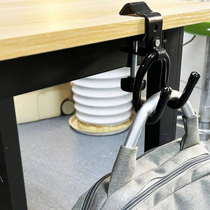 Clamp-On Headphone Stand Headset Holder PC Gaming Headset Hook Hanger, with Adjustable & Rotating Arm Clamp - Horizontal or Vertical Installation - Easy to use. for All Headphones Size