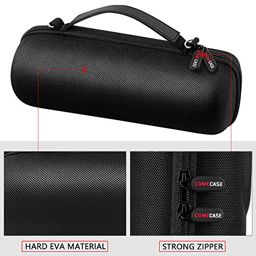 Comecase Hard Travel Case for JBL Charge 4/ Charge 5 Waterproof Bluetooth Speaker. Carrying Storage Bag Fits Charger and USB Cable (Case Only) - Black - color: Inside Black
