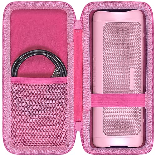 co2CREA Hard Case for BolaButty X-GO C27C Bluetooth Speaker Speaker,Pink | Travel Protective Storage Bag with Mesh Pocket & Handle, Shockproof EVA Shell and Soft Lining - color: Pink
