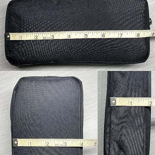 Universal Electronics/Accessories Soft Carrying Case Bag, Durable & Light-weight,Suitable for Out-going, Business, Travel and Cosmetics Kit (Big-Black) - color: Big-Black