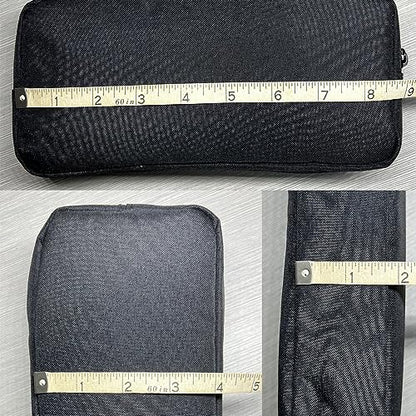 Universal Electronics/Accessories Soft Carrying Case Bag, Durable & Light-weight,Suitable for Out-going, Business, Travel and Cosmetics Kit (Big-Black) - color: Big-Black