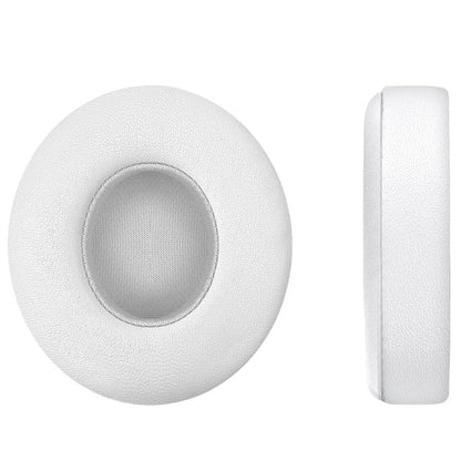 Replacement Ear Pads for Solo 3 Headphones Over-Ear Headphones, Earpads with Soft Protein Leather, Noise Isolation Memory Foam（solo3-White） - color: solo3-White