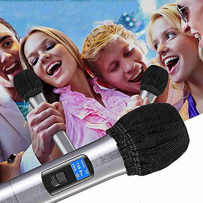 240Pcs Mic Covers Disposable Non-Woven Mic Cover Mic Microphone Windscreen & for Karaoke