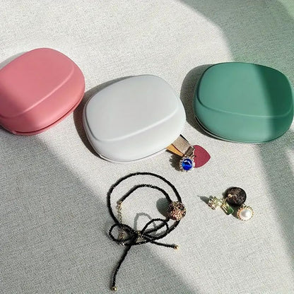 Silicone Earphone Storage Bag Data Cable Charger Storage Box, Wired Headphone Organizer(Green) - color: Green