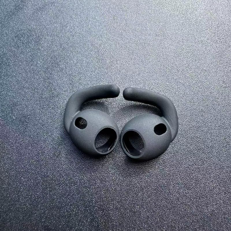 Zotech Ear Hooks for AirPods Pro 3rd Gen, Secure Anti Slip Covers, 3 Pairs, Black, White, Clear