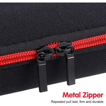 Portable microphone case with travel handle, shockproof EVA hard shell, waterproof compact storage box, suitable for Karaoke/vlog/outdoor use(No microphone included)